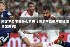 国足不见不散什么意思（国足不信谣不传谣哪里出来的）