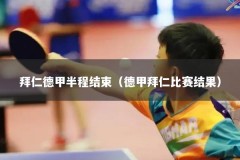 拜仁德甲半程结束（德甲拜仁比赛结果）