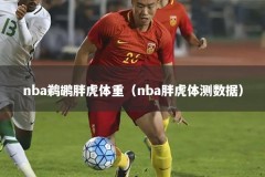 nba鹈鹕胖虎体重（nba胖虎体测数据）