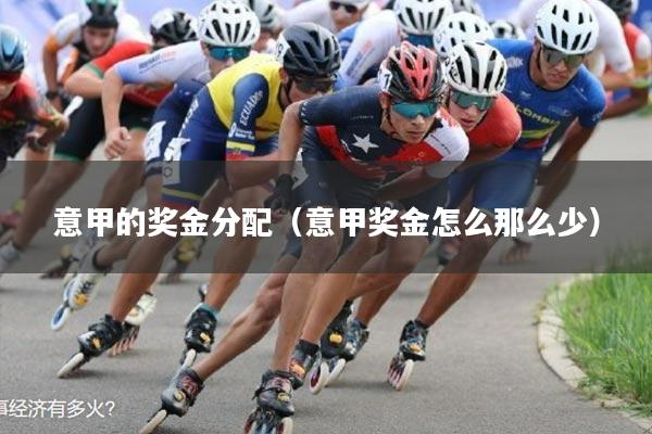 意甲的奖金分配(意甲奖金怎么那么少)